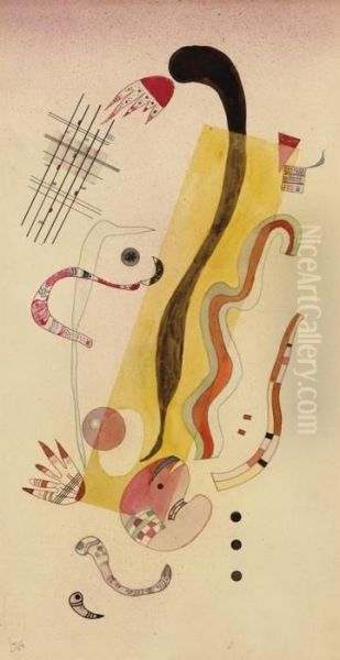 Rampant Oil Painting by Wassily Kandinsky