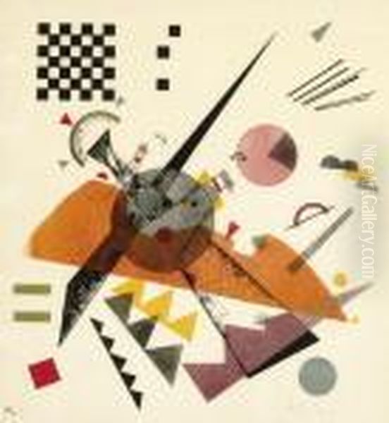 Orange (r. 180) Oil Painting by Wassily Kandinsky