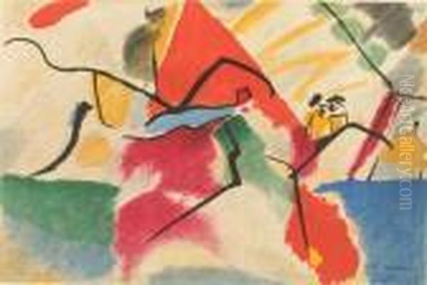 Impression V Oil Painting by Wassily Kandinsky