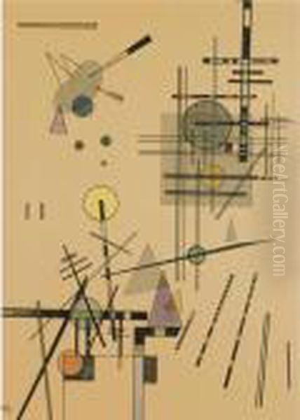 Streicher (strings) Oil Painting by Wassily Kandinsky