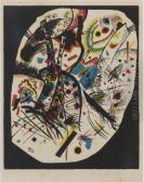 Kleine Welten Iii (roethel 166) Oil Painting by Wassily Kandinsky