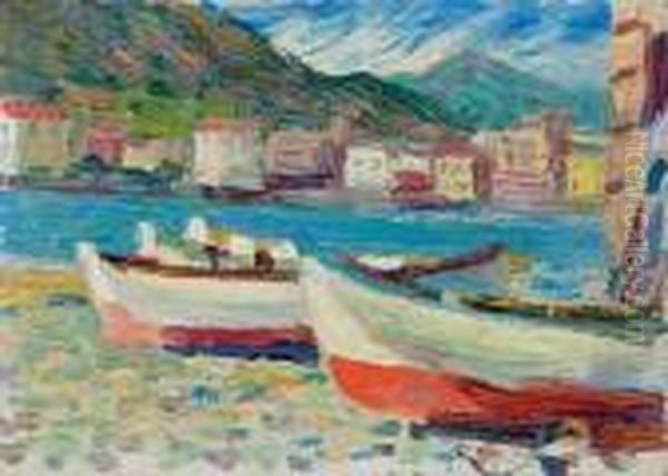 Rapallo, Boote Oil Painting by Wassily Kandinsky