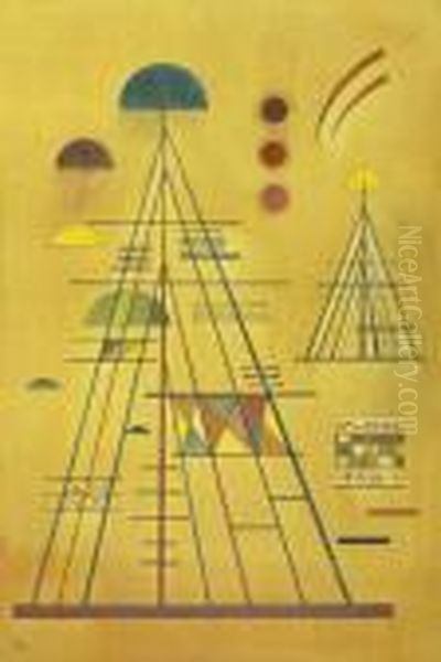 Vertikalbau Oil Painting by Wassily Kandinsky