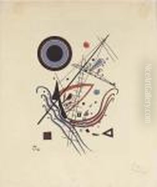 Lithographie Blau Oil Painting by Wassily Kandinsky