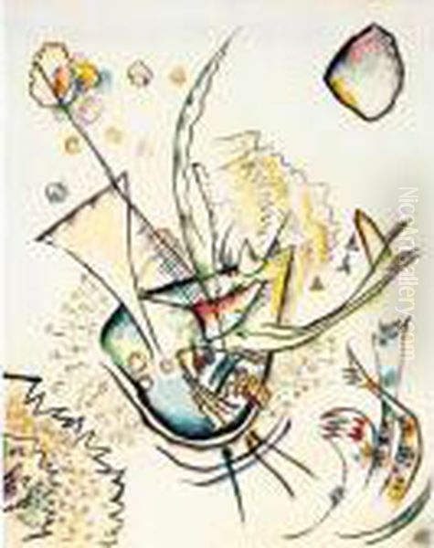 Ohne Titel (untitled) Oil Painting by Wassily Kandinsky