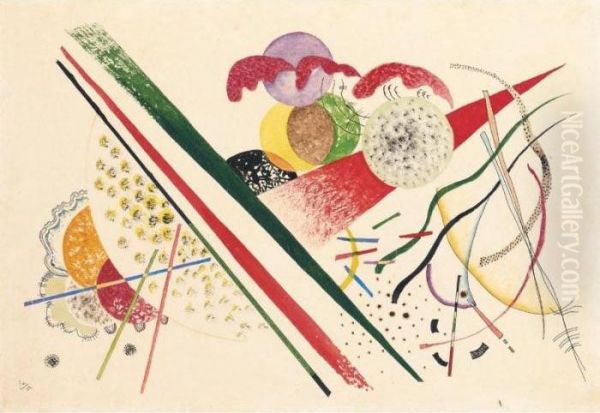 Ohne Titel (untitled) Oil Painting by Wassily Kandinsky