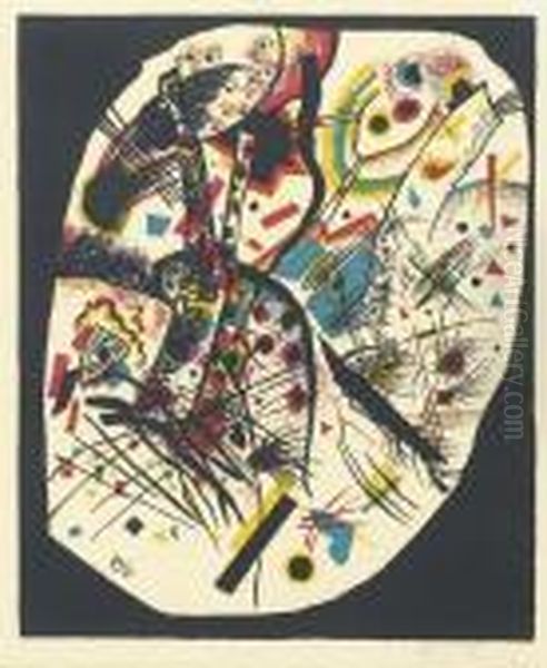 Kleine Welten Iii (roethel 166) Oil Painting by Wassily Kandinsky