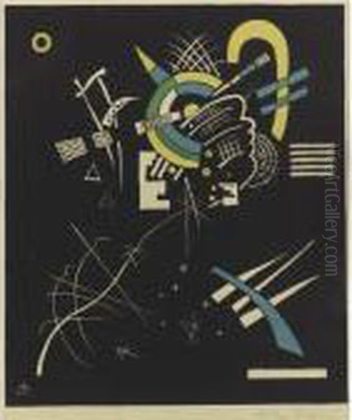 Kleine Welten Vii (roethel 170) Oil Painting by Wassily Kandinsky