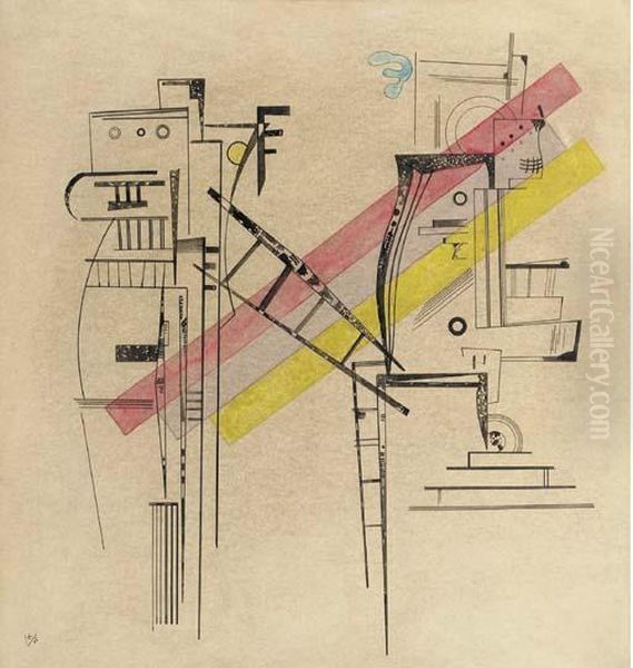 Transmission Oil Painting by Wassily Kandinsky