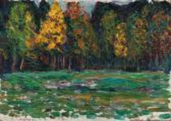 Waldrand (waldlichtung) Oil Painting by Wassily Kandinsky