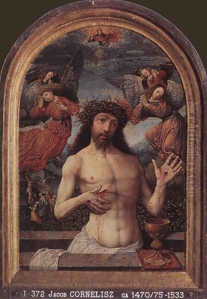 Man of Sorrows Oil Painting by Jacob Cornelisz Van Oostsanen