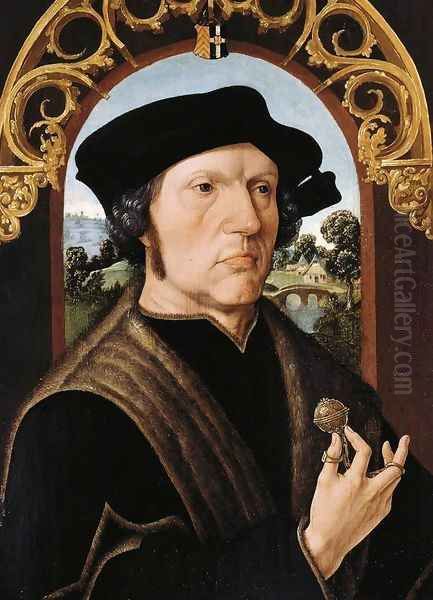 Portrait of a Man Oil Painting by Jacob Cornelisz Van Oostsanen