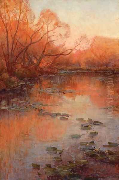 San Antonio River, San Antonio, Texas Oil Painting by Julian Onderdonk