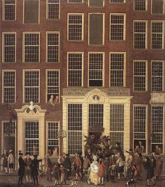 The Lottery Office 1779 Oil Painting by Isaak Ouwater