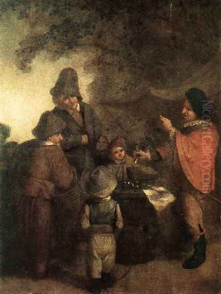 The Stall-keeper Oil Painting by Adriaen Jansz. Van Ostade