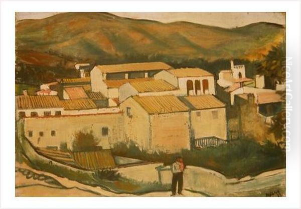 Paysage I (tossa De Mar) Oil Painting by Georges Kars