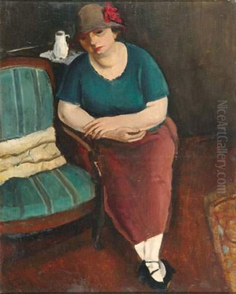  Femme Au Fauteuil, 1923  Oil Painting by Georges Kars