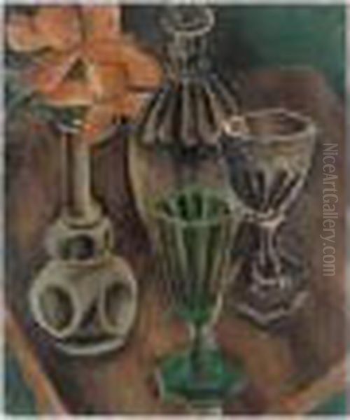 Nature Morte Oil Painting by Georges Kars