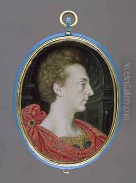 Henry Frederick Prince of Wales 1594-1612 eldest son of King James I of England Oil Painting by Isaac Oliver