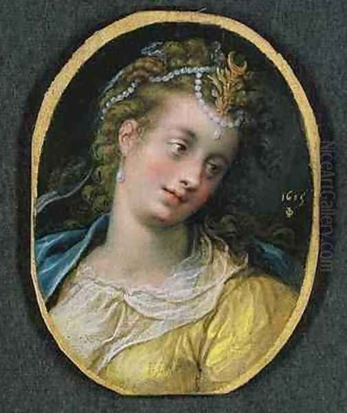 Diana 1615 Oil Painting by Isaac Oliver