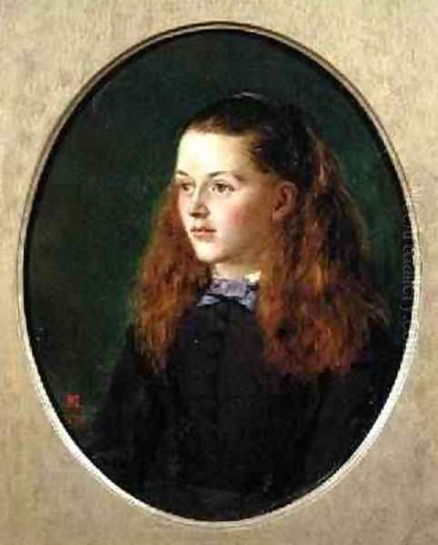 Portrait of Fanny Frith 1870 Oil Painting by Henry Nelson O'Neil