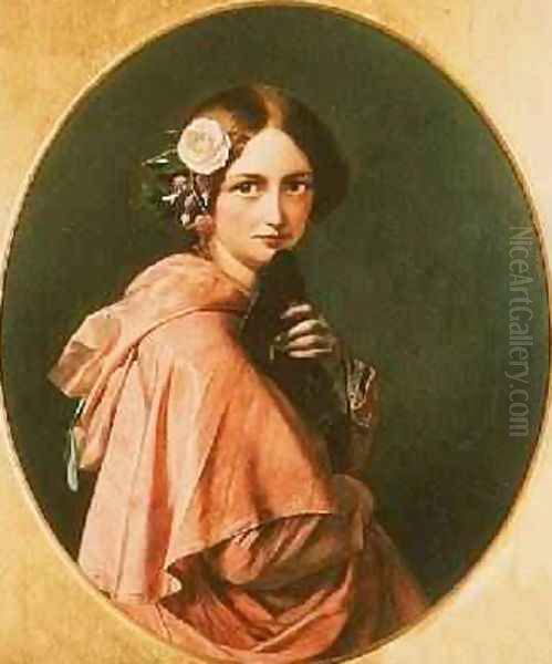 Portrait of a Lady Oil Painting by Henry Nelson O'Neil