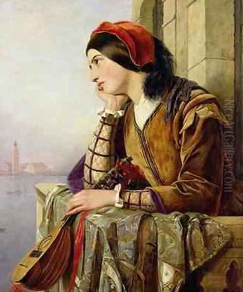 Woman in Love 1856 Oil Painting by Henry Nelson O'Neil