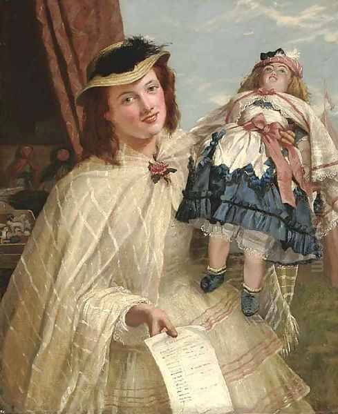 The doll Oil Painting by Henry Nelson O'Neil