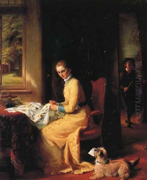 The Love Letter Oil Painting by George Bernard O'Neill