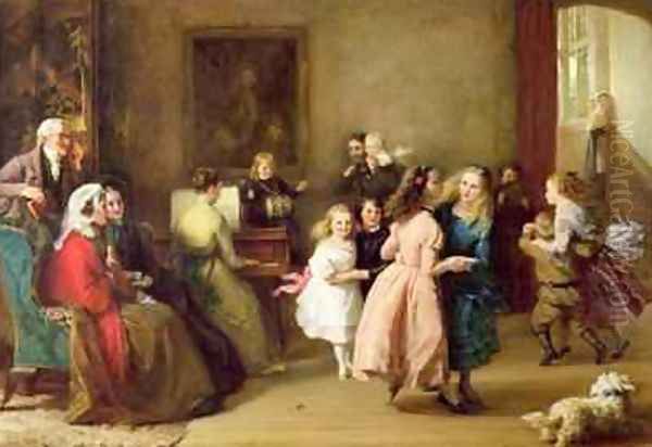 The Childrens Party 1871 Oil Painting by George Bernard O'Neill