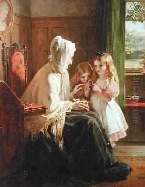 Grans Treasures 1866 Oil Painting by George Bernard O'Neill