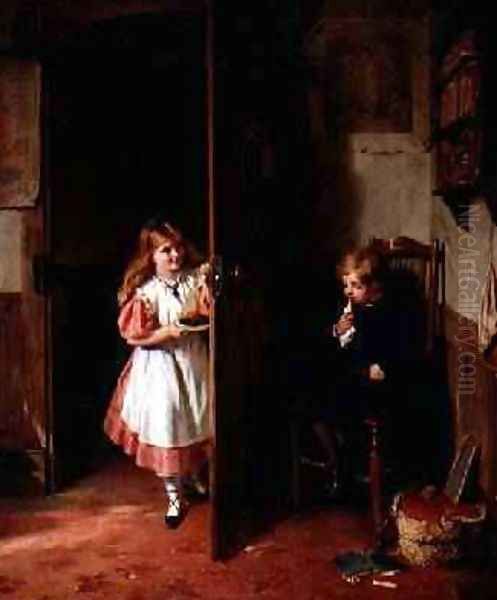 The Naughty Boy 1867 Oil Painting by George Bernard O'Neill