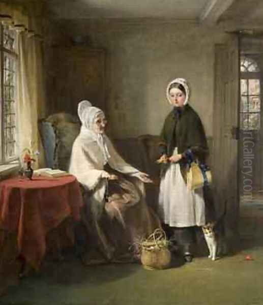 The Reproof 1867 Oil Painting by George Bernard O'Neill