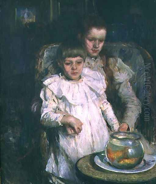 The Goldfish Bowl, c.1900 Oil Painting by Walter Frederick Osborne