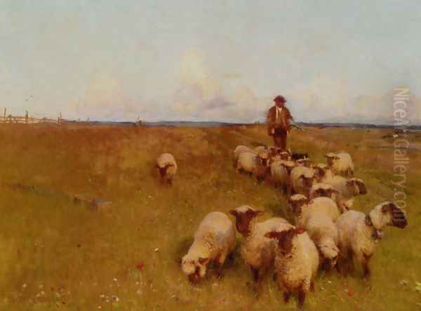 Across The Downs Oil Painting by Walter Frederick Osborne