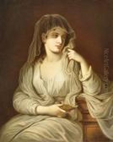 Retrato De Dama Oil Painting by Angelica Kauffmann