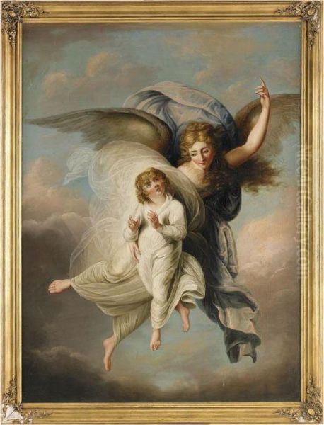 Himmelsfard Oil Painting by Angelica Kauffmann