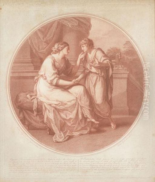 Papirius Praetextatus... Oil Painting by Angelica Kauffmann