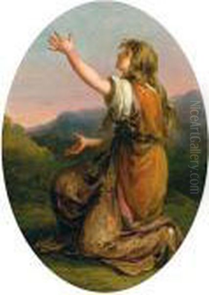 Cordelia Fleht Um Hilfe Oil Painting by Angelica Kauffmann