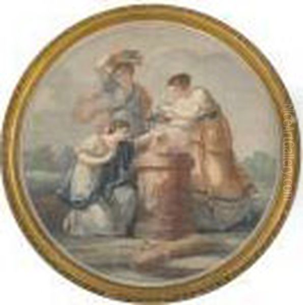 Sacrifice To Ceres Oil Painting by Angelica Kauffmann