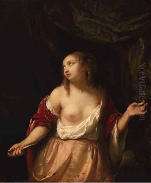 Lucretia Oil Painting by Jacob Ochtervelt