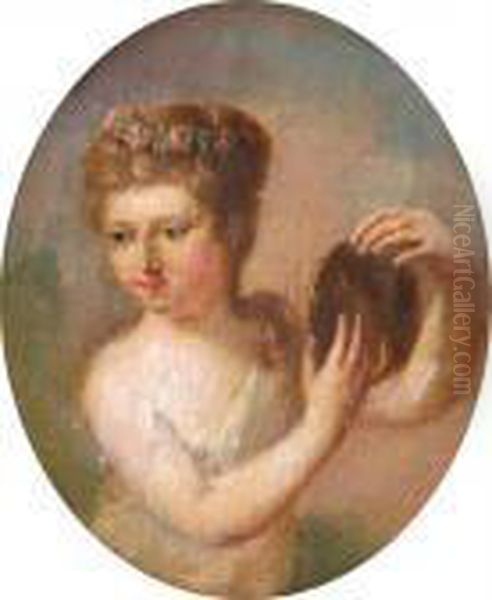 Ariadne Oil Painting by Angelica Kauffmann