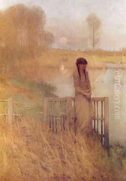 Reverie 1882 Oil Painting by Frank O'Meara