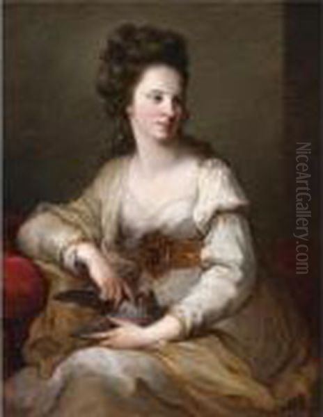 Various Properties
 

 
 
 

 
 Portrait Of Mary Nollekens (1743-1817) In The Guise Of Innocence Oil Painting by Angelica Kauffmann