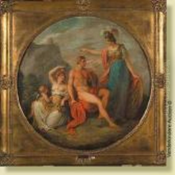 Scene Mythologique Oil Painting by Angelica Kauffmann