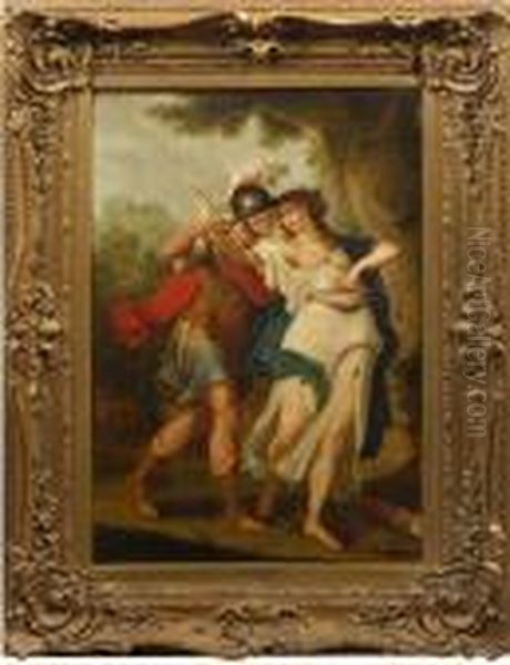 Venus Und Mars Oil Painting by Angelica Kauffmann