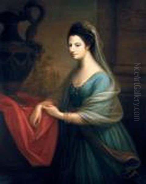 Sarah Sophia Banks Oil Painting by Angelica Kauffmann