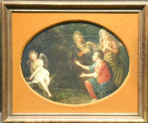 The Visitation Oil Painting by Angelica Kauffmann