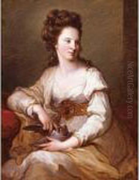 Portrait Of A Lady Oil Painting by Angelica Kauffmann