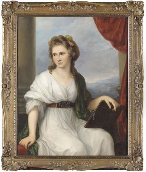 Self-portrait Oil Painting by Angelica Kauffmann